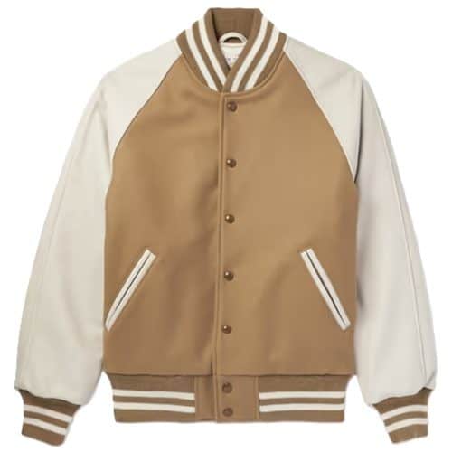 Mens Camel Tan Golden Bear Ralston Varsity Jacket : UK Outlet at SEIKK